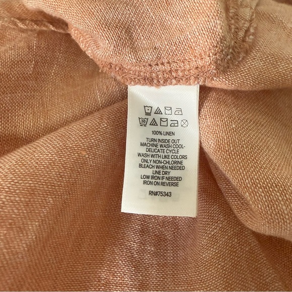 Isaac Mizrahi Plus Size 100% Linen Top. Size 3X. - Picture 9 of 10